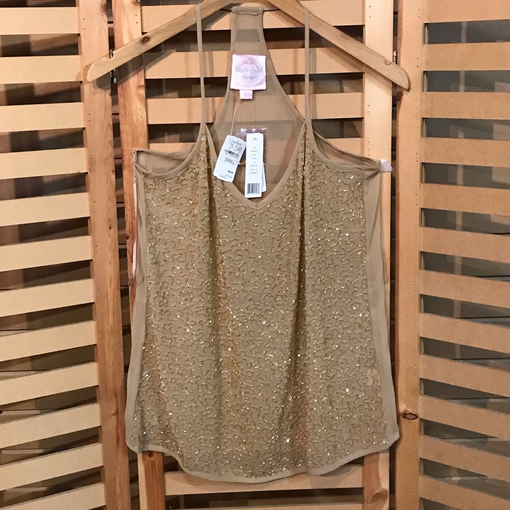 Sequin top.